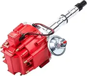 HEI Distributor Compatible with Chevy AMC/JEEP SBC/BBC V8 290 304 343 360 390 401, 65k Volt Coil for 7500 RPM, One-Wire Installation