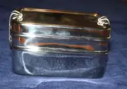 NEW ECOlunch stackable lunch box three-in-one classic stainless steel