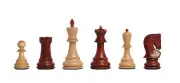 The Zagreb '59 Chess Set - Pieces Only - 3.875" King - Mahogany Gilded
