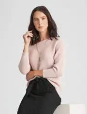 Katies Cotton Blend Off The Shoulder Jumper