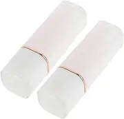 Baluue 2pcs Lipstick Tube Lip Gloss Diy Lip Gloss Containers Portable Lipstick Tubes Plastic Empty Container Pp White