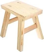 ETHZZLE Ergonomic Wood Step Stool Wooden Stool for Adults Footrest Boys and Girls Stepping Bathrooms Multipurpose