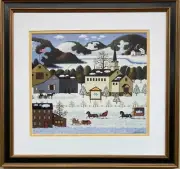 Charles Wysocki "Chanticleer Meadow" New CUSTOM FRAMED Art Americana