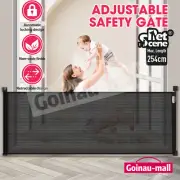 Baby Pet Gate Safety Dog Cat Fence Enclosure Safe Guard for Stairs Retractable