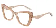 Dolce & Gabbana DG3409 3432 Women’s Glasses Brown Size 53 - Private Health Rebate - Blue Light Block Available