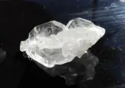 Natural Terminated Faden Clear Quartz Sparkles Crystal Cluster Earth mined VIDEO