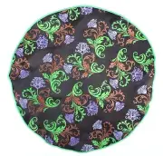 Lord R Colton Masterworks Pocket Round Positano Brown Floral Silk $75 Retail New