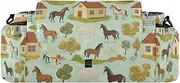 miaozhen Art Painting Green Village Horse cute stroller organizer stroller caddy organizer with cup holder insulated accesorios para bebes organizador para carreola