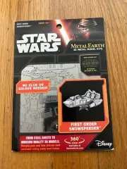 Disney Star Wars TFA Metal Earth 3D Metal Model Kit First Order Snow Speeder