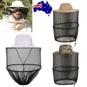 Mosquito Head Face Net Mesh Protector Hat Fly Bee Bug Outdoor Fishing Camping