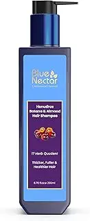 Blue Nectar Batana & Almond Hair Shampoo for Thicker & Fuller Hair | Sulphate Free | All Hair Types (17 Herbs, 200ml)