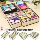 Underwear Socks Bra Tie Storage Box Organize Divider Foldable Organizer 4pcs/set