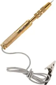 Car Test Pencil Truck Fuse Tester Automotive Car Voltage Detector Pen Car Circuit Tester Rv Circuit Tester Auto Safe Continuity Circuit Tester Lamp Voltage Test Pen Metal Golden