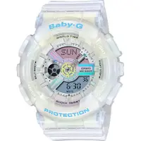 在飛比找PChome24h購物優惠-CASIO 卡西歐 Baby-G 潮動炫彩半透明計時手錶/B