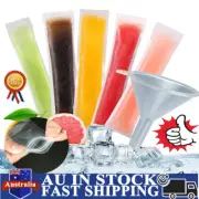 50/100X Ice Pop Pouch Tubes Mold Popsicle Storage Bags Disposable Jelly MakGT