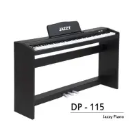在飛比找momo購物網優惠-【JAZZY】88鍵仿重鎚力度感應電鋼琴 DP-115(電鋼