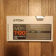SEALED TDK T-120 High Resolution Super Avilyn Blank VHS Tape