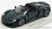 Spark 2014 PORSCHE 918 SPIDER OPEN ROOF GREEN METALLIC 1:43 Rare Jem! Very Nice!