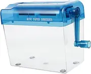 LALAFINA Hand-Powered Paper Shredder Shredder for Documents Lightweight Portable Office Home Use