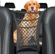 3 Layer Car Net Pocket Handbag Holder, between Seat Back Storage, Elastic Mesh N