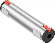 QIANRENON Locking 1/4 TRS 6.35mm Female to Female Stereo Adapter Extender Socket Locked 3 Pole Thru Connector, for Expanding TRS/TS Audio Coupler
