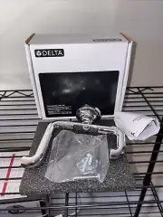 Brand New Delta 73535 Saylor Double Robe Hook - Chrome