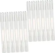 ARTSEWPLY 15Pcs Transparent Nail Pen Applicators Refillable Cosmetic Container for Nail Oil Lip Gloss and Easy to Use Precision Brush for Even Application