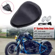 Motorcycle Solo Saddle Seat W/ Spring Bracket For Sportster Dyna Chopper Bobber