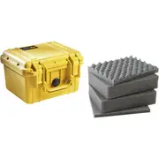 Pelican 1200 Case - Yellow with Foam