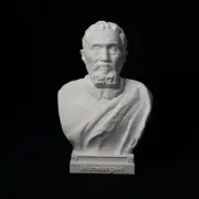 Michelangelo Buonarroti head bust of Michelangelo Buonarroti hard plastic