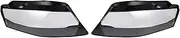 1Pair Front Left&Right Car Headlight Lens Light Cover Compatible for Audi A4 B8 2008-2012