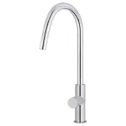 Round Pinless Piccola Pull Out Kitchen Mixer, Polished Chrome