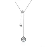 Silver plating Tree of Life & House Letter Link Chain Necklaces & Pendants Jewelry