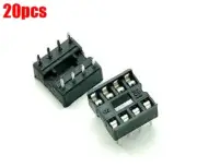 20Pcs Solder Type 8 Pin Sockets Adaptor DIP8 New Ic bq