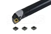 SHARS 1" SCLCR COOLANT INDEXABLE BORING BAR + 3PCS CCMT 32.51 INSERTS + CERT P]