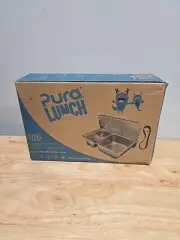 Pura Lunch Containers | Kitchen Food Storage with Silver - Small
