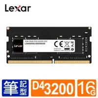 在飛比找PChome24h購物優惠-Lexar 雷克沙 DDR4 3200 16GB 筆記型記憶