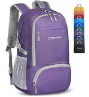 Lightweight Packable Backpack 30L - Foldable Hiking Backpacks Medium Purple