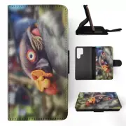 FLIP CASE FOR SAMSUNG GALAXY|WACKY STRANGE BIRD KING VULTURE