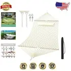 Indoor and Outdoor 13FT Cotton Rope Hammock for Two - Relax in Style and Comfort