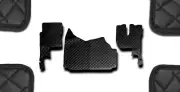 BLACK ECO LEATHER FLOOR MAT ENGINE COVER FOR RHD TRUCK RENAULT GAMA T 420 MANUAL