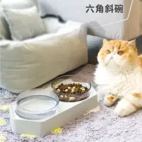 在飛比找momo購物網優惠-【AIWO 艾窩】貓狗飲水飼料盆-雙碗(飼料碗 喝水盆 寵物