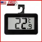 Digital Refrigerator Fridge Thermometer LCD Display Room Thermometer (Black)