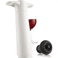在飛比找PChome24h購物優惠-VACU VIN Click 紅酒抽真空器+2瓶塞組(白)