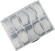 Ipetboom 1 Box 120pcs Nail Art Mold Nail Polish Gel Nail Stickers Nail Kit Nail Builder Gel UV Nail Light Builder Nail Gel Kit Nail Tips Nail Mold with Scale Nail Extension Mold