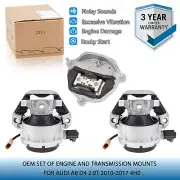 OEM Set of Engine Mounts and Transmission Mount 4G0199381K For Audi A8 D4 2.0T (for: Audi)
