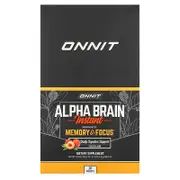 Onnit, Alpha Brain® Instant, Peach, 30 Packets, 0.13 oz (3.6 g) Each