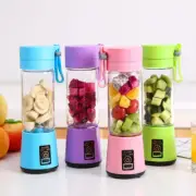 Portable Mini USB Rechargeable Electric Juicer 380ml Fruit Bottle Blender Mixer