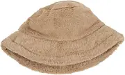 [LIFKOME] Women's Thick Plush Bucket Hat Bucket Cap Summer Hat Sun Hat Holder Caps Travel Cap Hats Drinking Hat Sunshade Hat Large Bucket Hat Women Bucket Hat Trucker Hat Felt Hat Coffee
