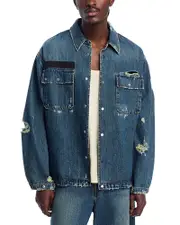 Helmut Lang Distressed Denim Uniform Shirt